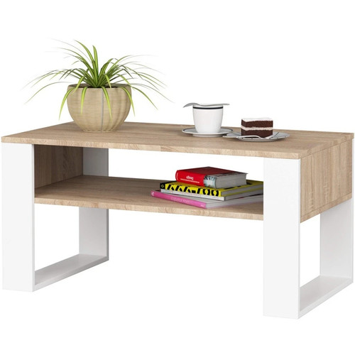 Wooden coffee table - wooden, modern