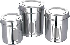 Set of 3 Stainless Steel