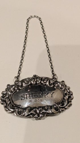 Sherry solid silver decanter - solid,