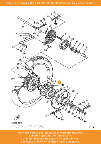 Yamaha damper 304 25364 - damper,, 304-25364-01
