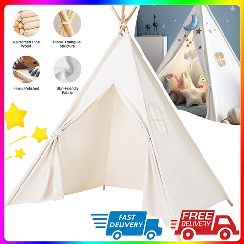 Large canvas kids indian tent - canvas,