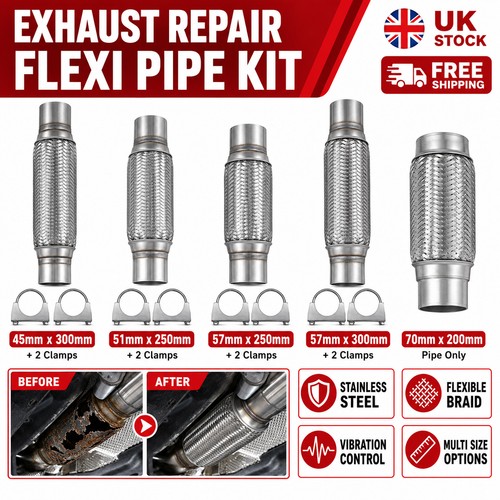 Stainless steel exhaust flexi - steel,