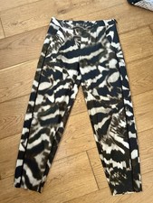 Amanda Wakeley Animal Print Trousers Size UK 10 Designer