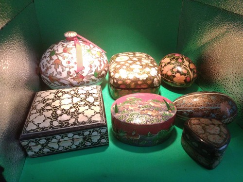 Vintage kashmir papier mache - 6,
