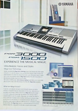 Original Yamaha Brochure for the PSR-3000 / PSR-1500 Keyboards, Printed in Japan