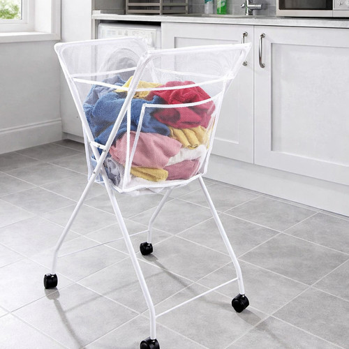 Bend laundry trolley basket - laundry,