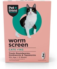 WORM SCREEN Cat: Worming Tablets for Cats & Kittens over 6 weeks old. (AVM-GSL)