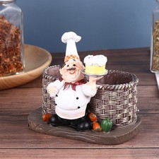  Kitchen Ornaments Chef Figurines Statue Decor Themed Decorations