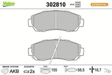 FRONT AXLE 302810 BRAKE PAD