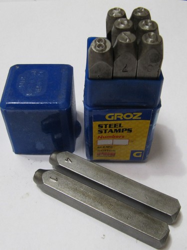 Groz 6mm number stamps - number,