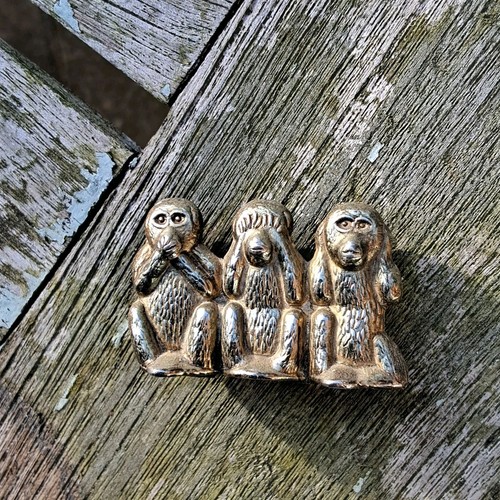 Vintage solid brass three - solid,
