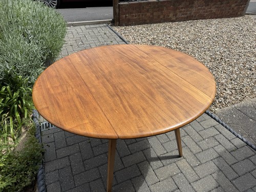 Ercol 1950s elm drop - drop, leaf