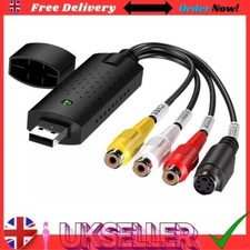 USB Video Capture Card VHS VCR to Digital Converter for PC DVD Hi8 Camcorder