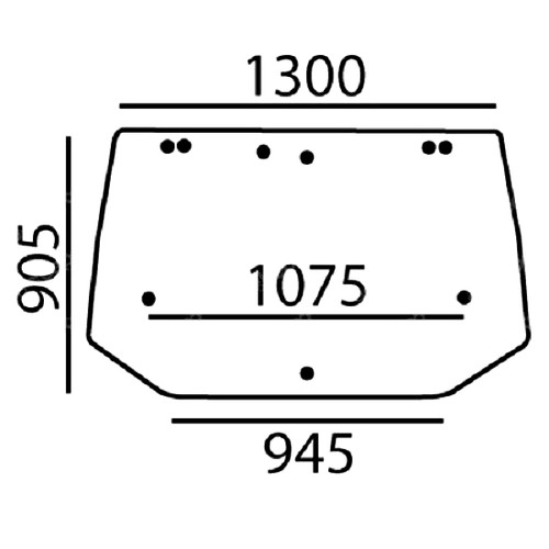 Rear window glass for ford - window,
