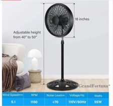 18" Inch Pedestal Standing Fan