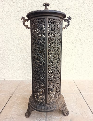 Antique cast iron stove - iron,