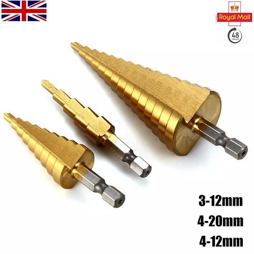 3pcs hss step drill bit - 3pcs,