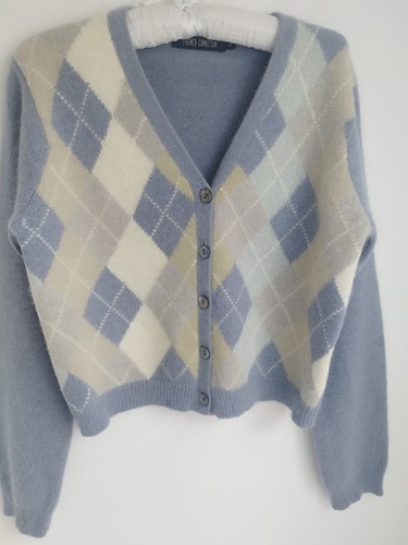 Wool angora cardigan - angora, french