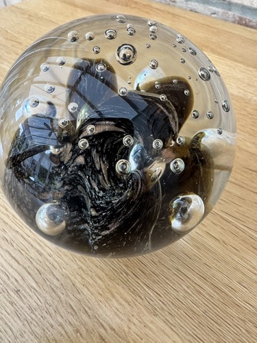 Large glass paperweight clear - glass,
