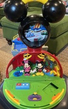 Mickey Mouse Talkin' Bobbin' Clubhouse Disney Playset Used 2003