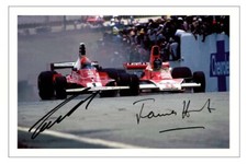 NIKI LAUDA & JAMES HUNT SIGNED