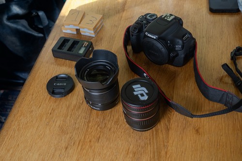 Canon 600d 55mm lens - 18-55mm, 5x