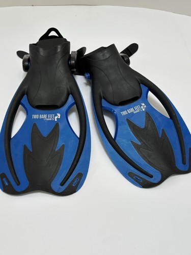 Two bare feet kids - feet, fins