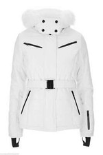 Topshop White Ski jacket Fur