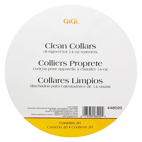 Gigi wax warmer clean collars - clean,