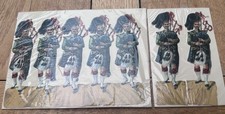 Antique Military Scraps-HIGHLANDERS largest 21*5.cm Raphael Tuck & Sons?