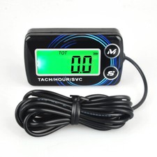 Digital Inductive Tachometer Tach Hour Meter Gasoline Engine Gauge For#Car Boat