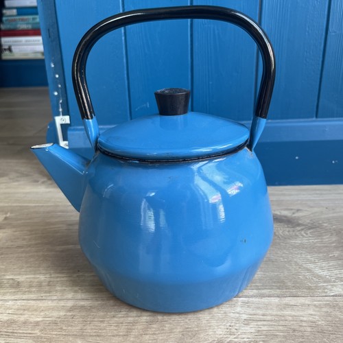 Vintage blue enamel glider - enamel,