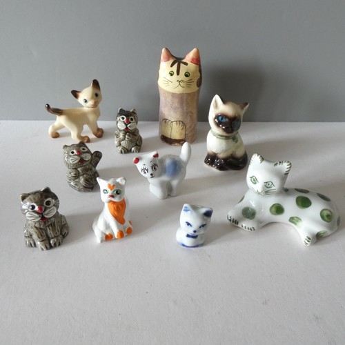 Cat figurine lot vintage - lot,