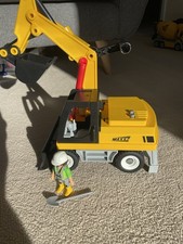 Playmobil Maxx7 Construction Excavator Digger with Figure, Incomplete set, Used