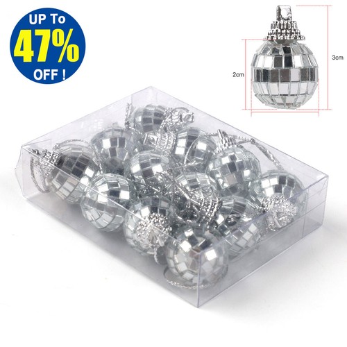 12x mini disco mirror balls - 12x,
