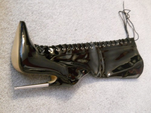Fetish boots knee - boots,