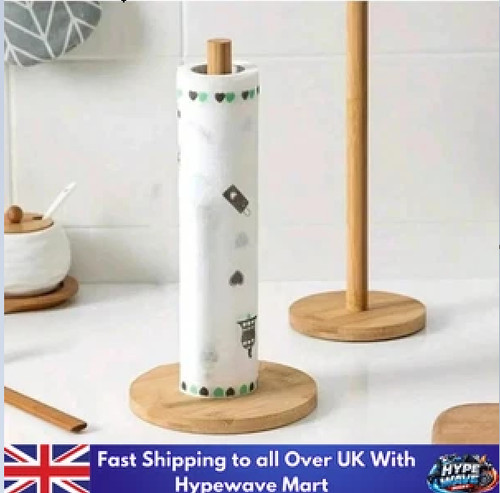Wooden roll paper towel - paper, holder