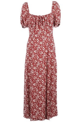 Reformation red floral print - reformation,