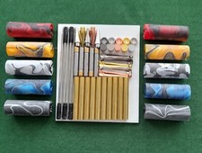 ACRYLIC PEN BLANKS PRE BORED   + 5  FANCY  SLIMLINE   PEN KITS 7m NO1