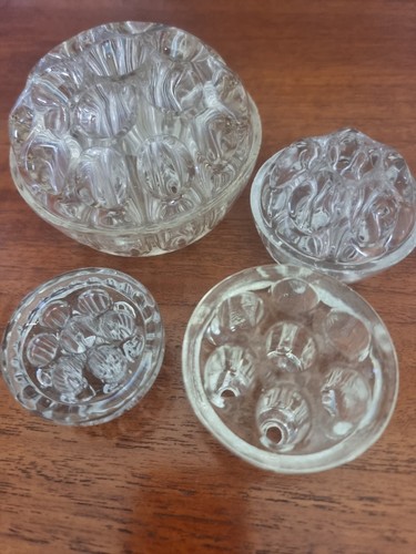 Vintage clear glass - vintage, flower