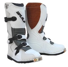 Wulfsport Cub Boots LA Child Kids Motocross Boots Off Road Black/White ALL SIZES