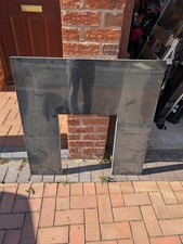 Black Granite Fireplace Surround and Hearth, light speckle