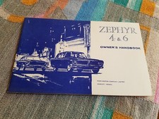 Ford Zephyr 4 & 6 Mk3 Instruction Book Owners Handbook VGC FREE POST