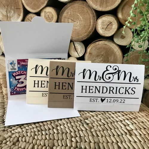 Scratch card holder wedding - card,