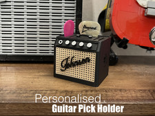 Personalise Guitar Pick Holder Fender Guitar Amp Style Guitar Lover Xmas Gift