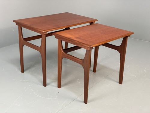 Vintage teak nesting tables - nesting,