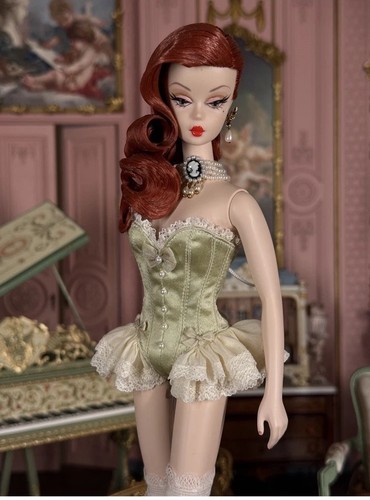 Handmade mint green corset - handmade,