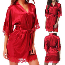 Women Ladies Sexy Satin Chemise Lingerie Sleepwear Nightdress Slip Nightwear UK
