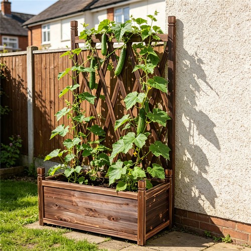 Garden planter trellis box - garden,