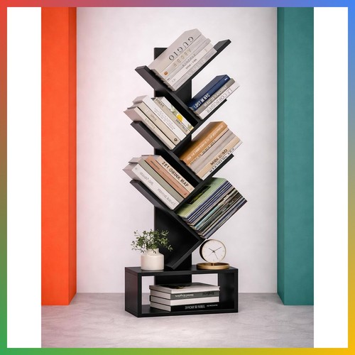 Tree bookshelf tier black - tree,